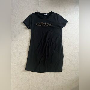 Adidas Gold Printed Logo T Shirt
